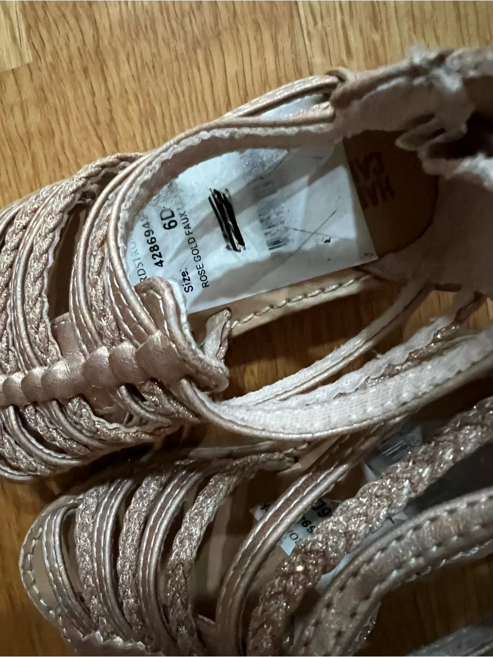 Kids Metallic Pink Gladiator Sandals - H&M